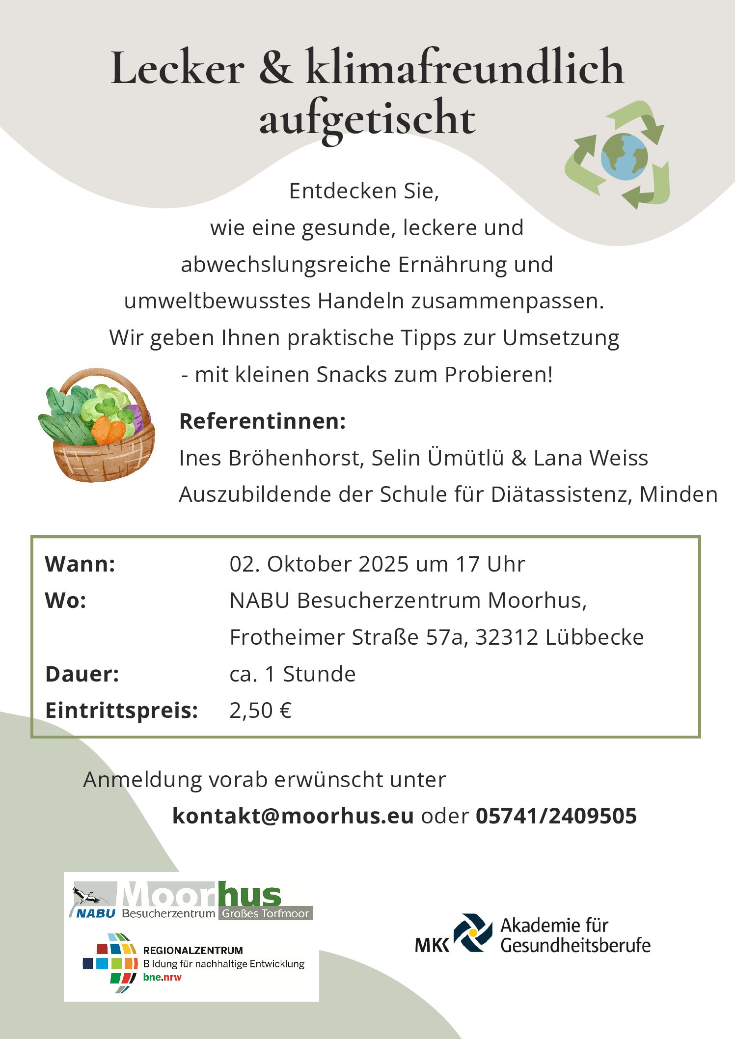 Vortrag: Lecker und klimafreundlich aufgetischt!