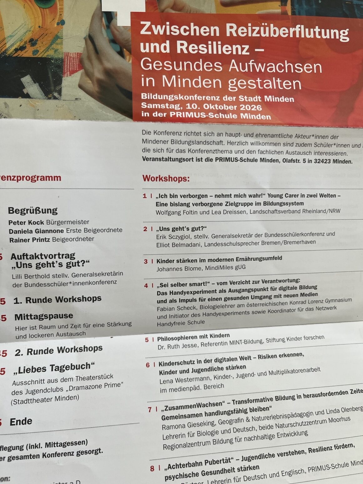 Flyer Bildungskonferenz